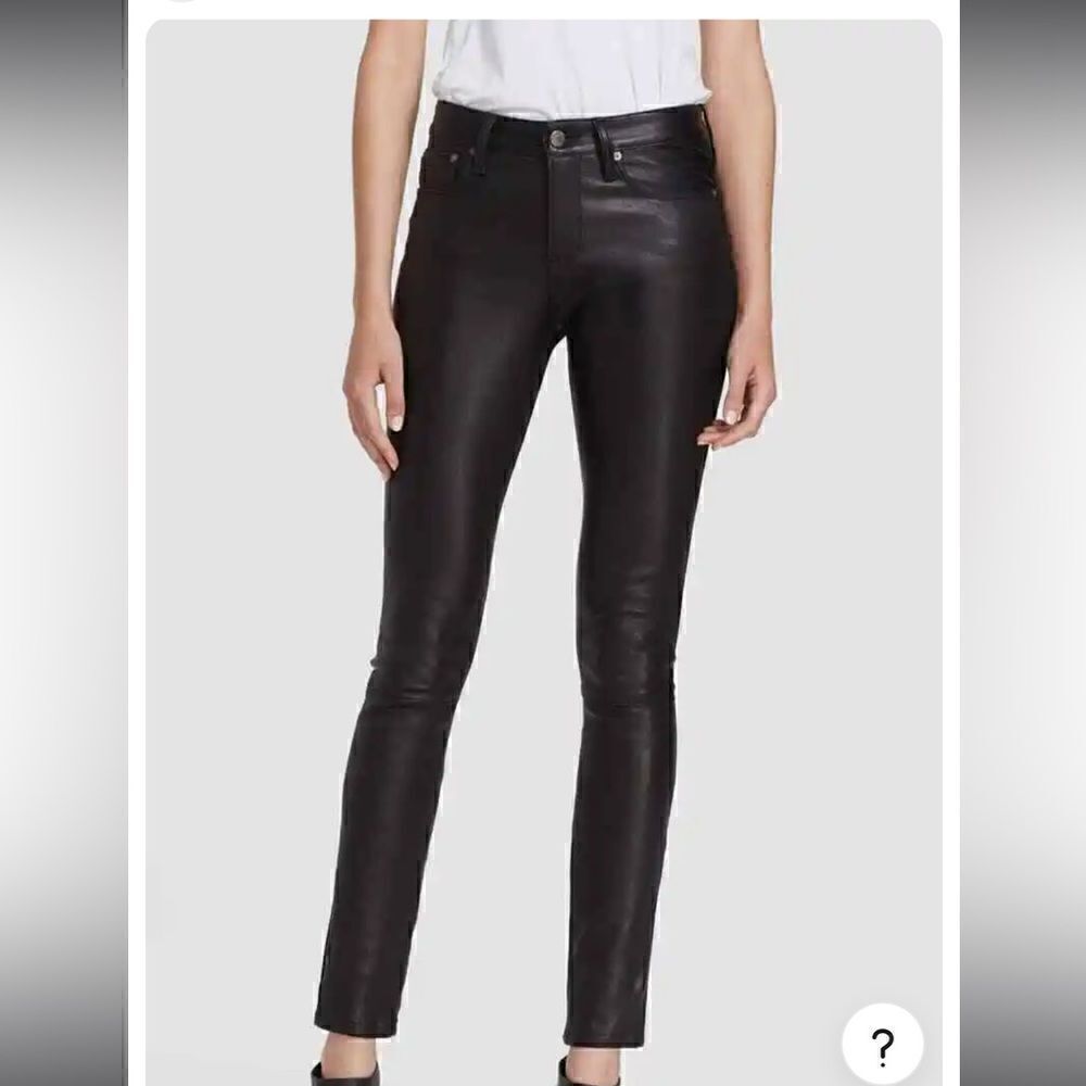 Helmut Lang Coated Black Skinny Jean